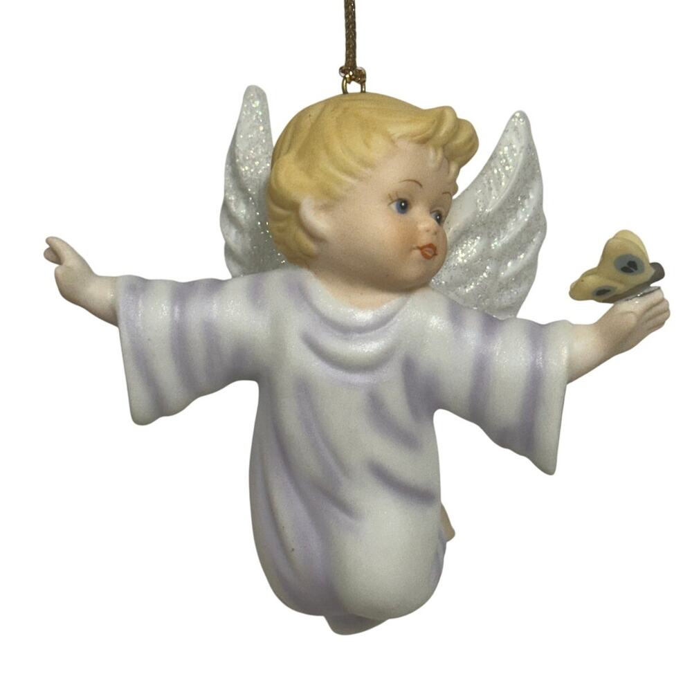 Ashton Drake Vintage 1998 1999 Gifts from Above Angel Cherub Ornaments -Set of 8 - Picture 9 of 14